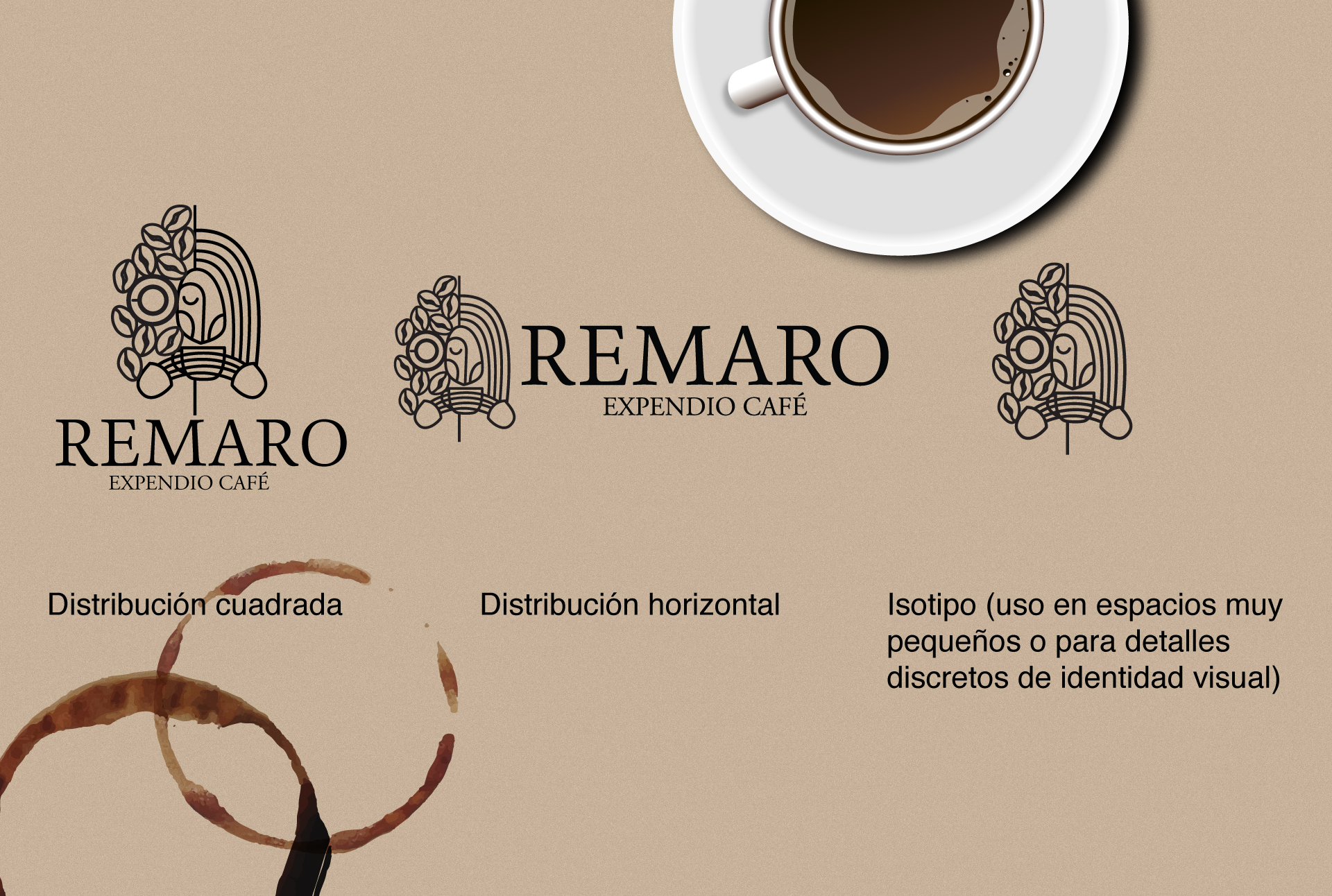 Diseño de logotipo, expendio café